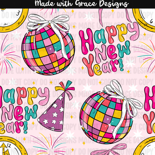 Bow Disco NYE Seamless File