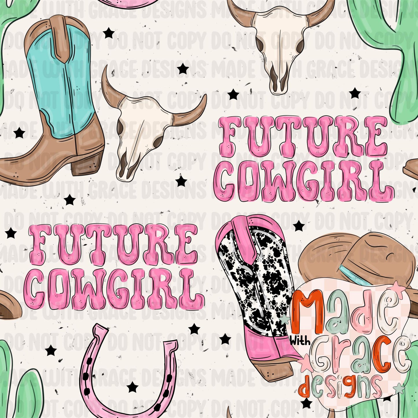 Future Cowgirl Seamless File