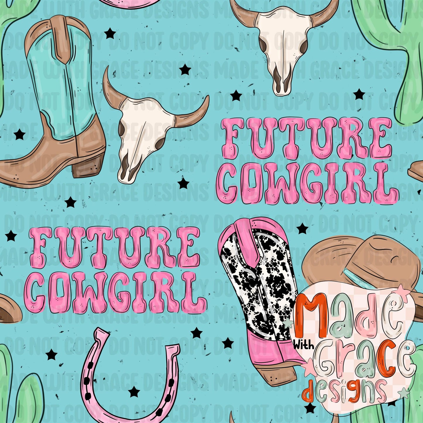 Future Cowgirl Seamless File