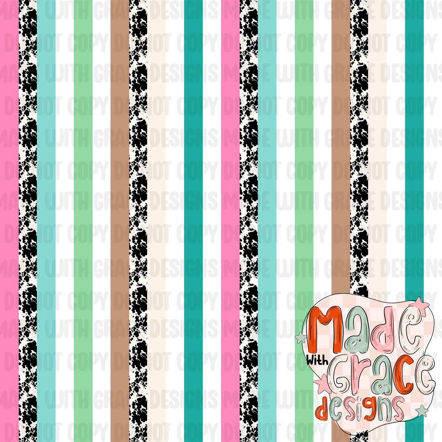 Future Cowgirl Stripes Coordinate Seamless File