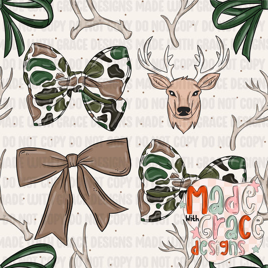 Camo Bow Seamless File