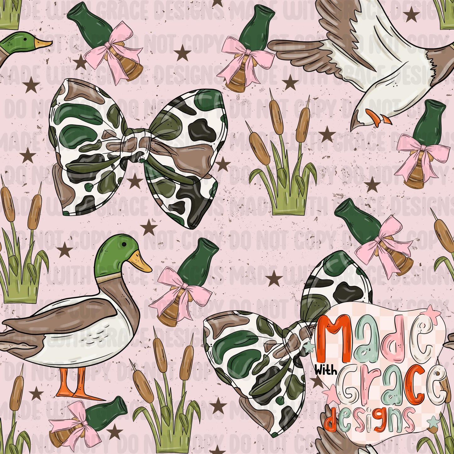 Camo Bow Seamless File