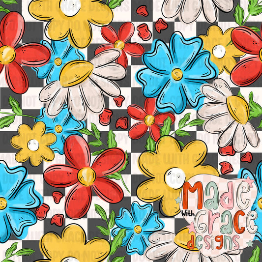 Racing and Malibu Flower Seamless Files