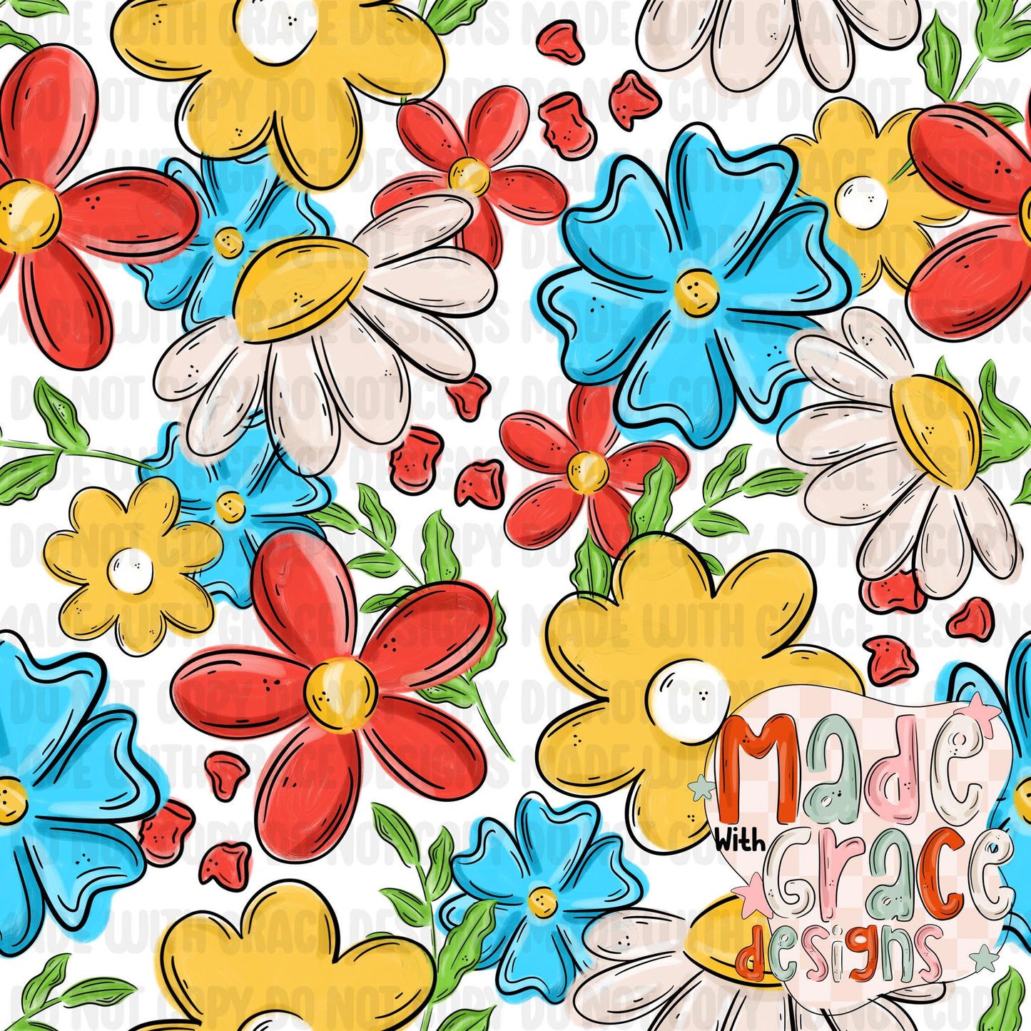 Racing and Malibu Flower Seamless Files