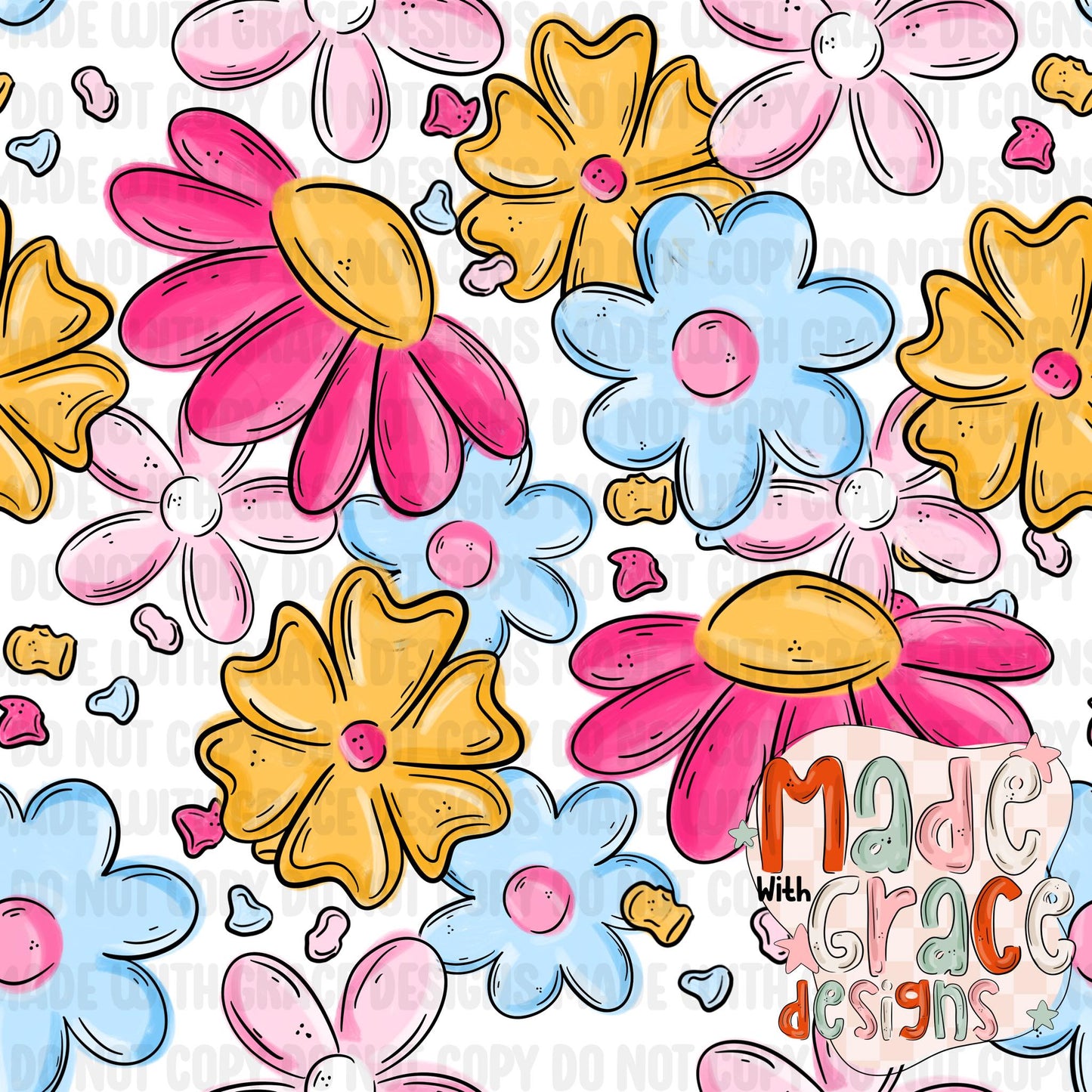 Racing and Malibu Flower Seamless Files