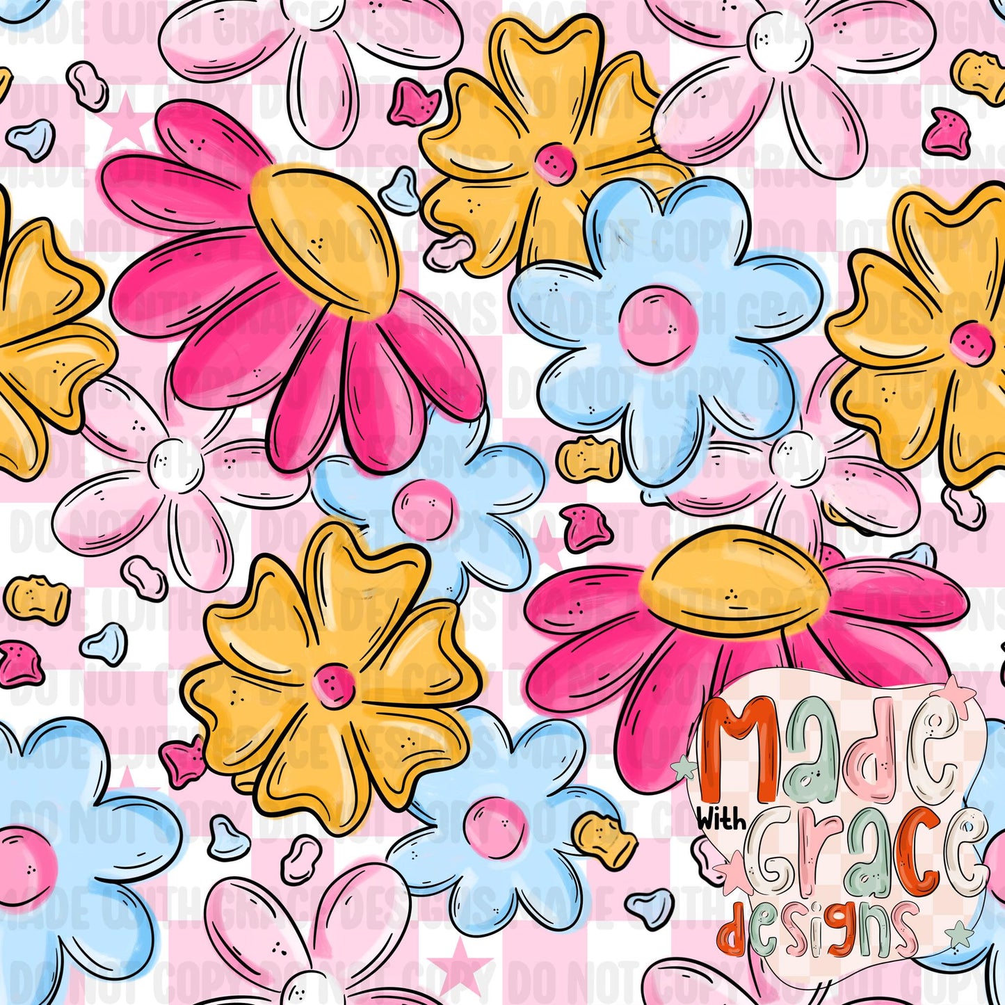 Racing and Malibu Flower Seamless Files