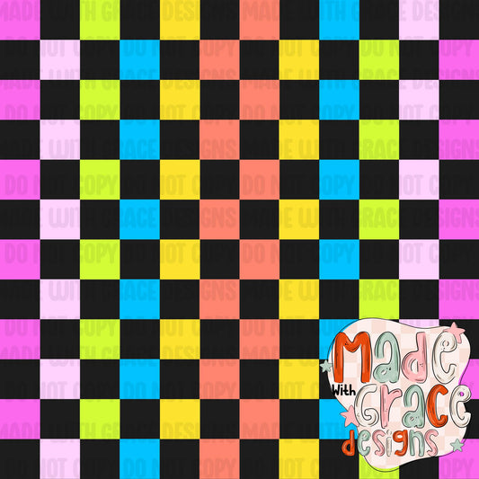 Neon Coordinate Seamless File