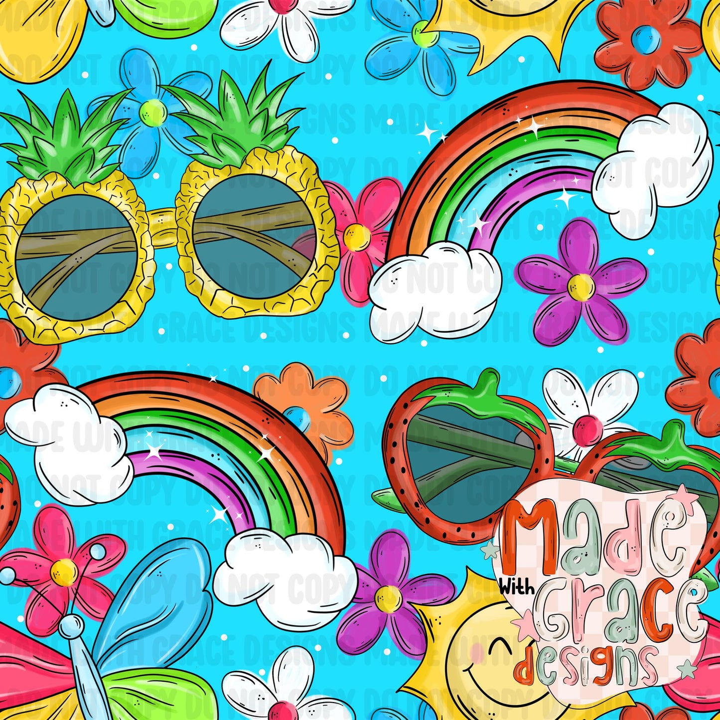 Pineapple Sunnies Seamless File