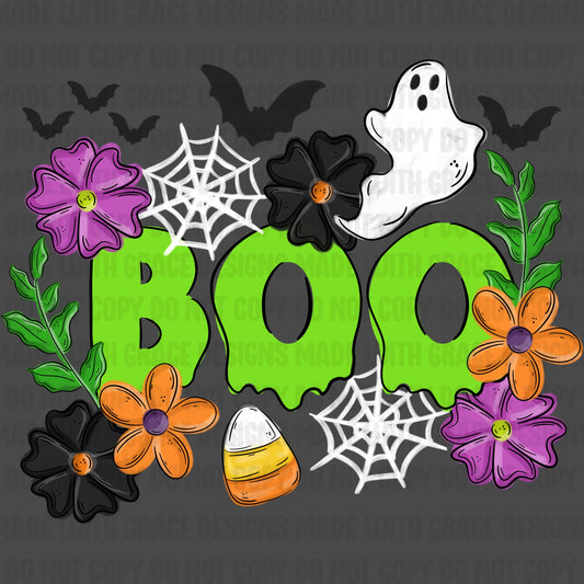 Halloween Floral PNG