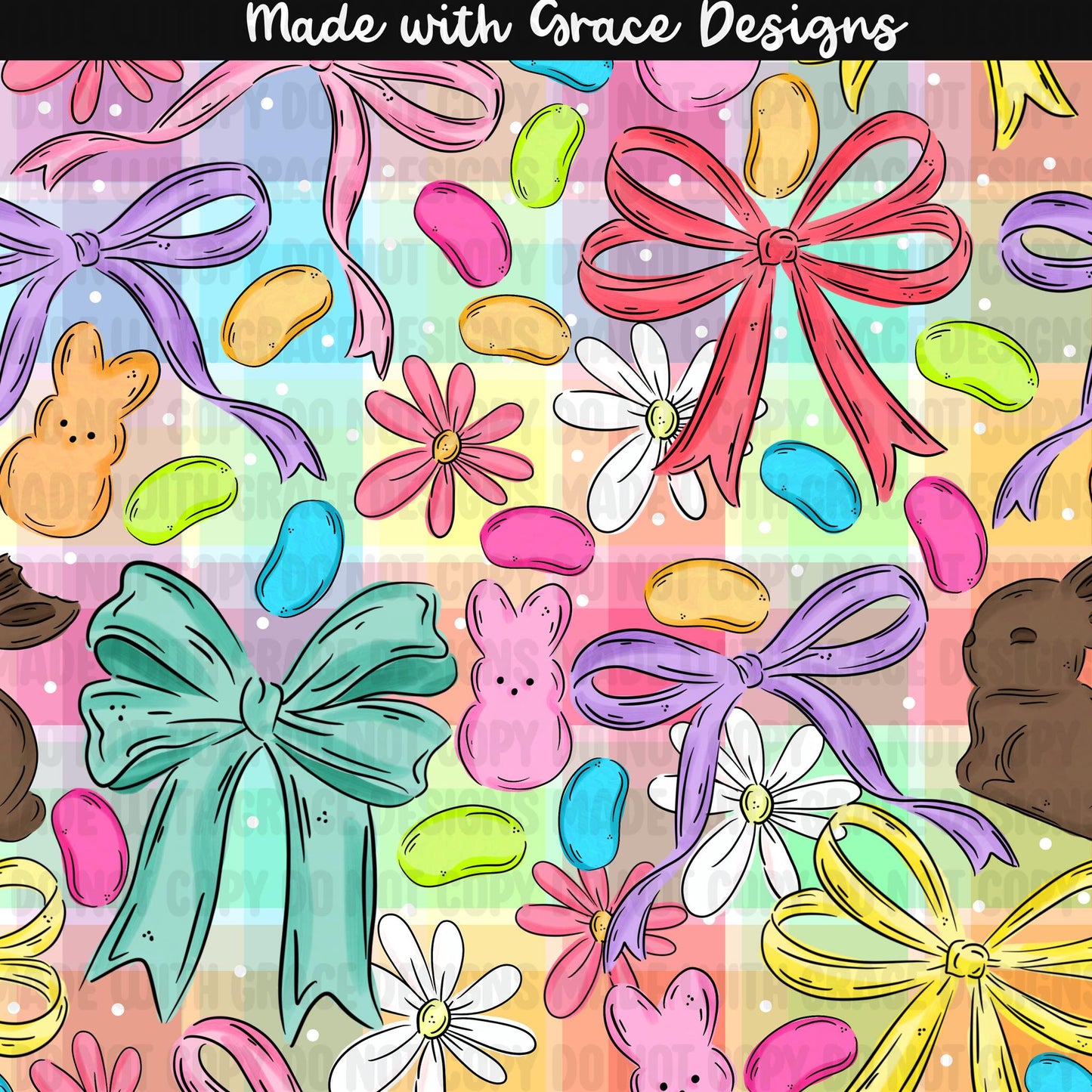 Easter Candy & Bows Seamless file