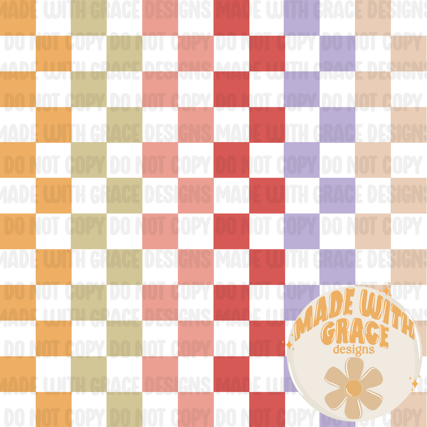 Retro Love Checkers
