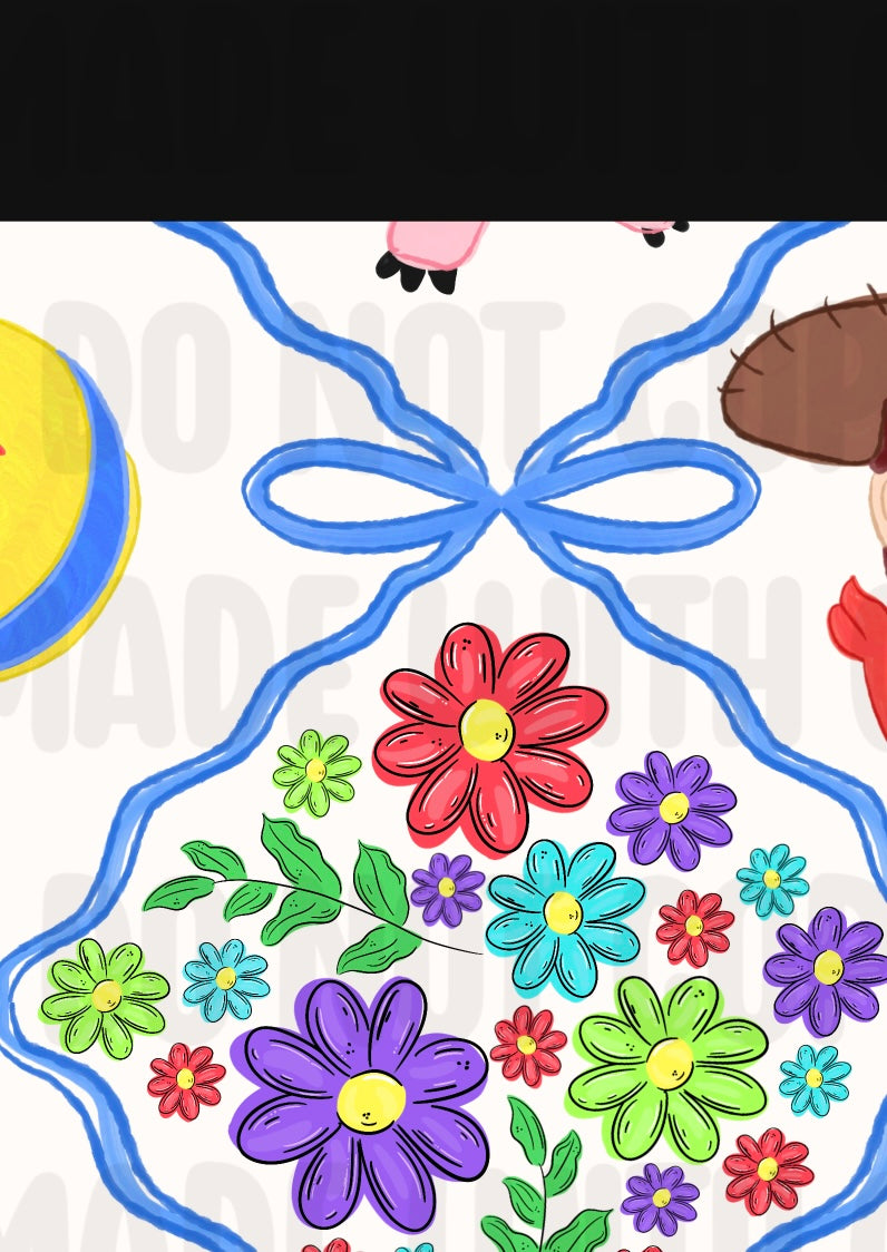 Ribbon story toys seamless
