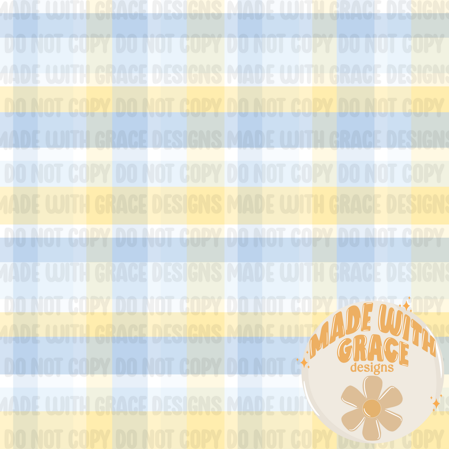 Blue and Yellow Plaid