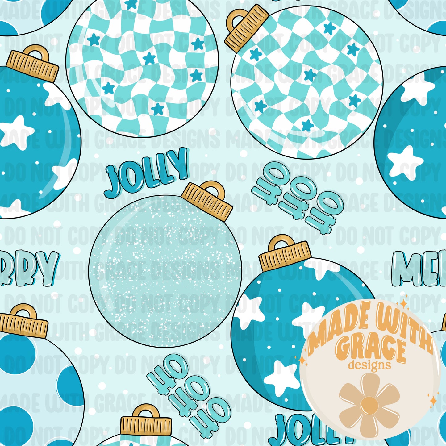 Blue Christmas Seamless