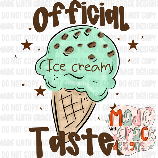 Official Ice cream taster PNG