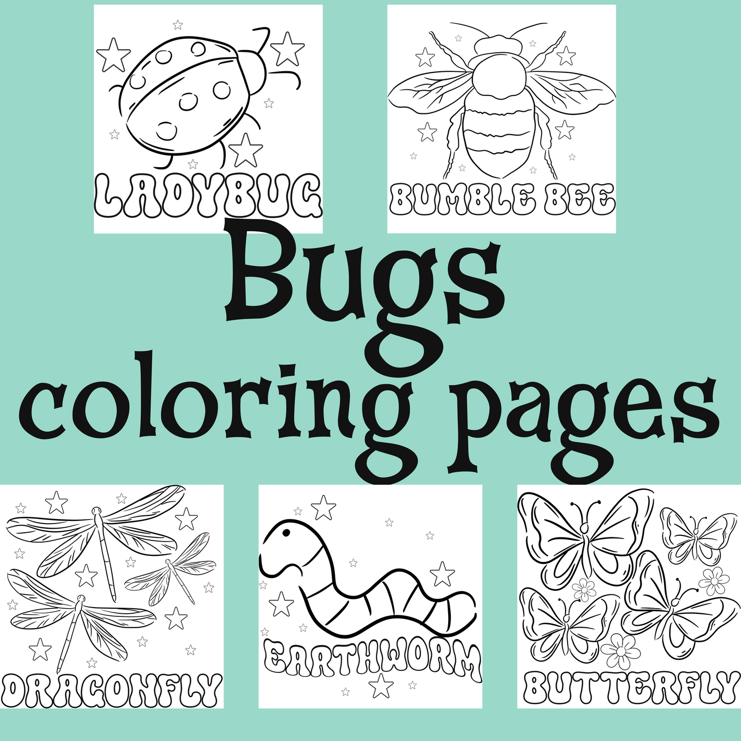 Bugs Coloring Sheets