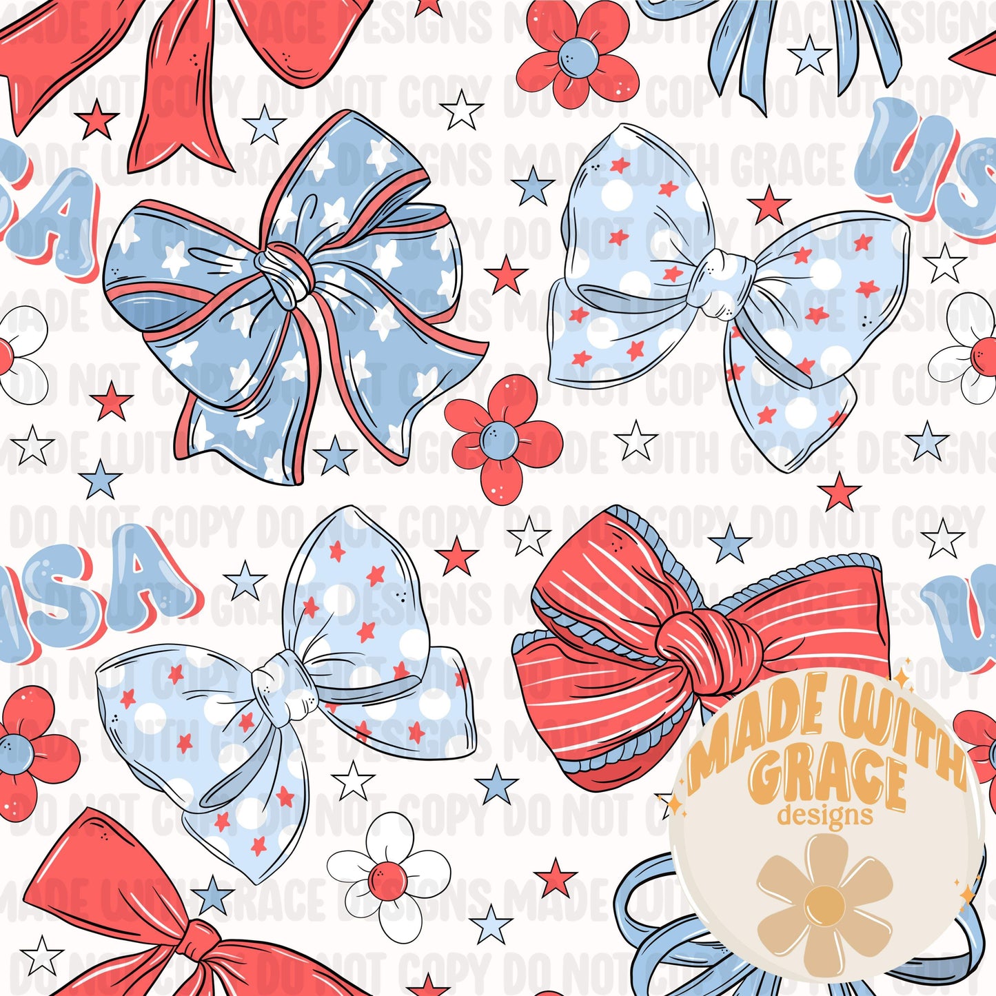 USA Bows Seamless File