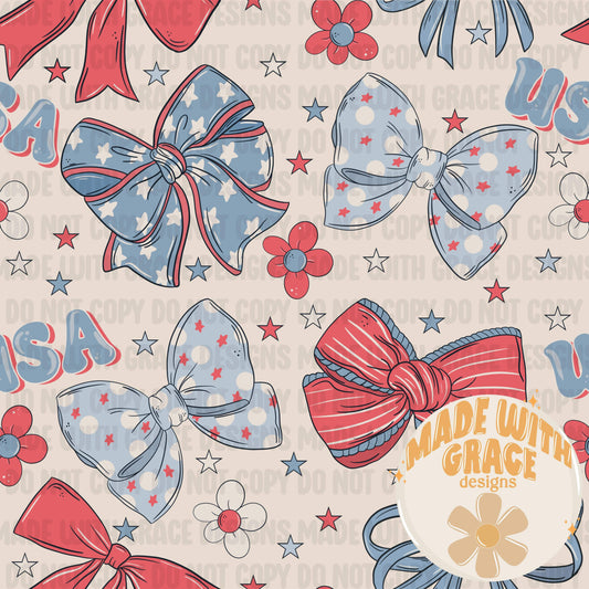 USA Bows Seamless File