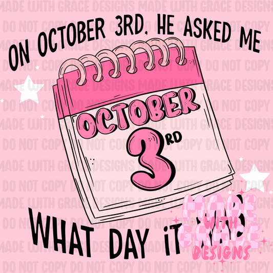 October 3rd PNG
