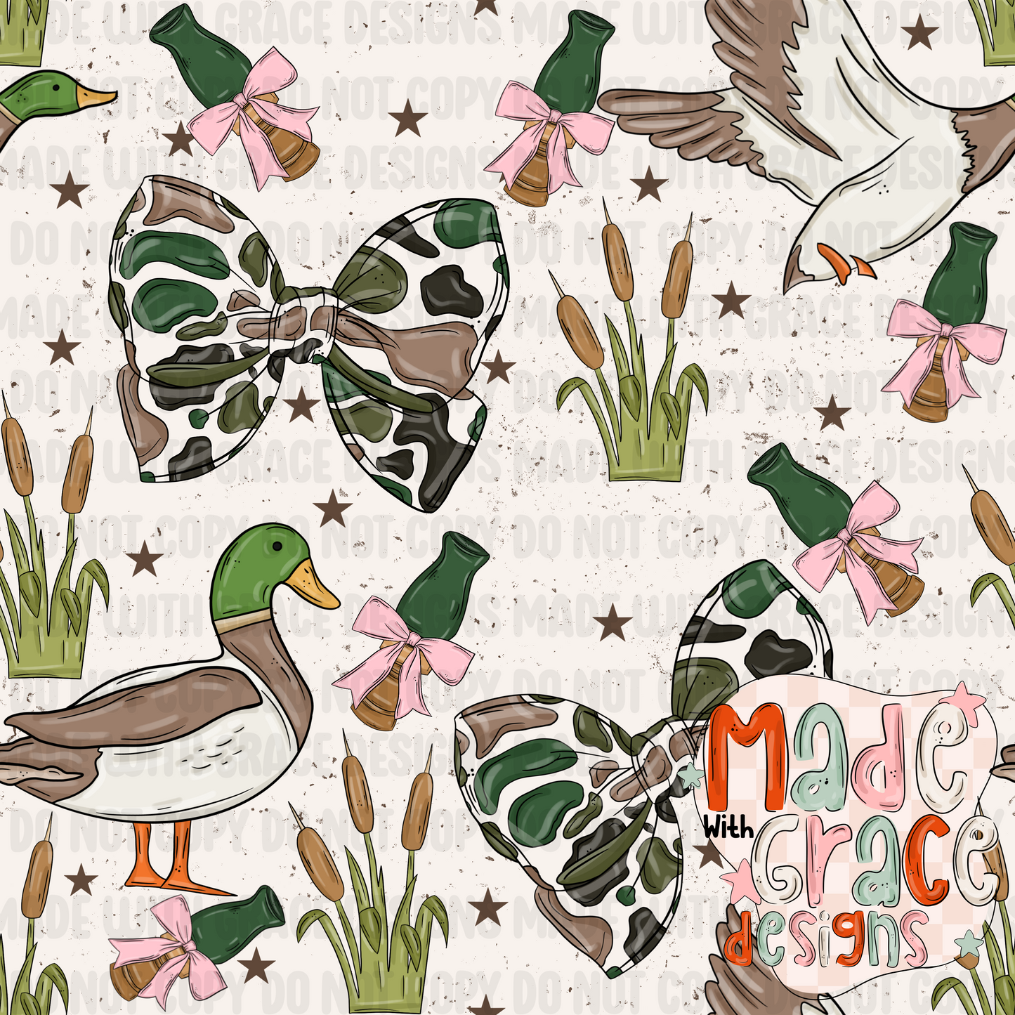 Camo Bow Seamless File