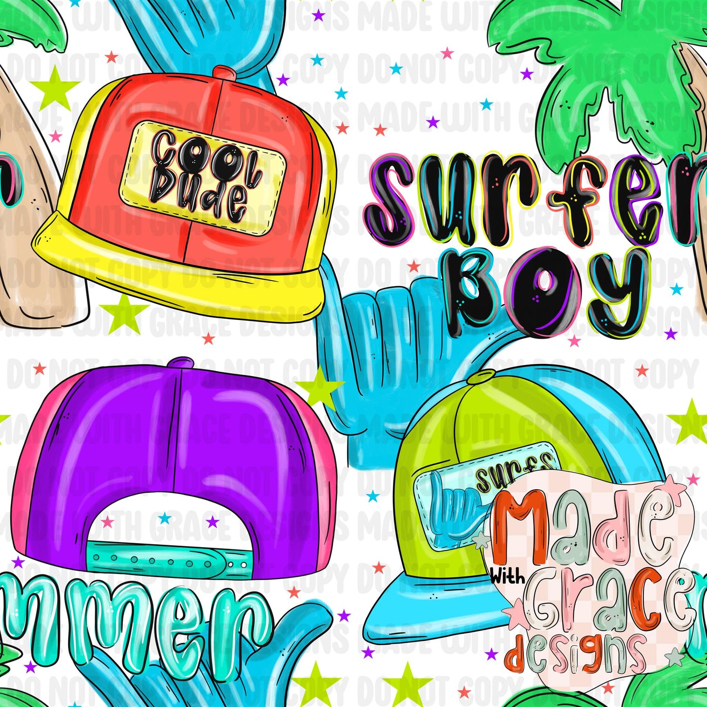 Surfer Boy Seamless File