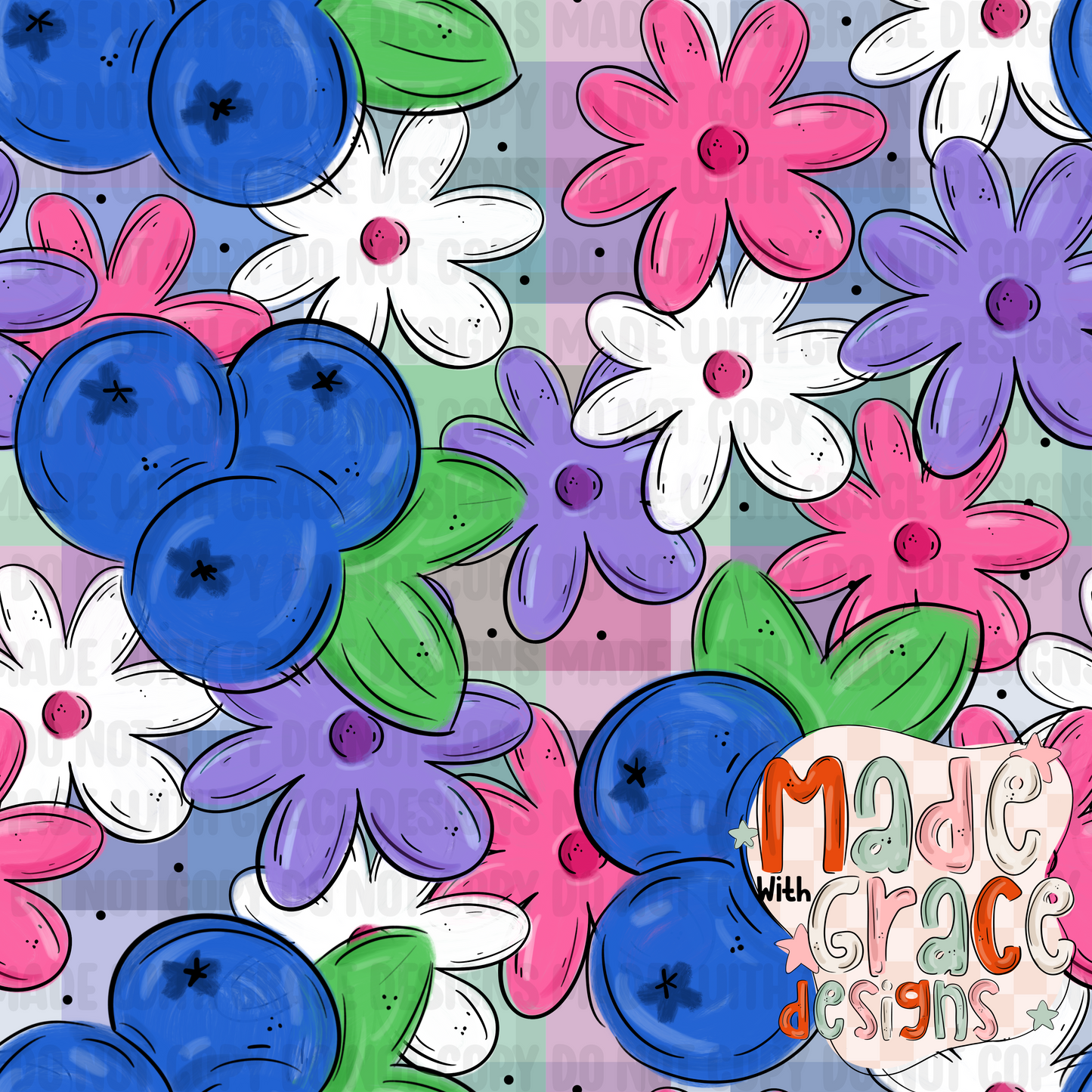 Blueberries Seamless File