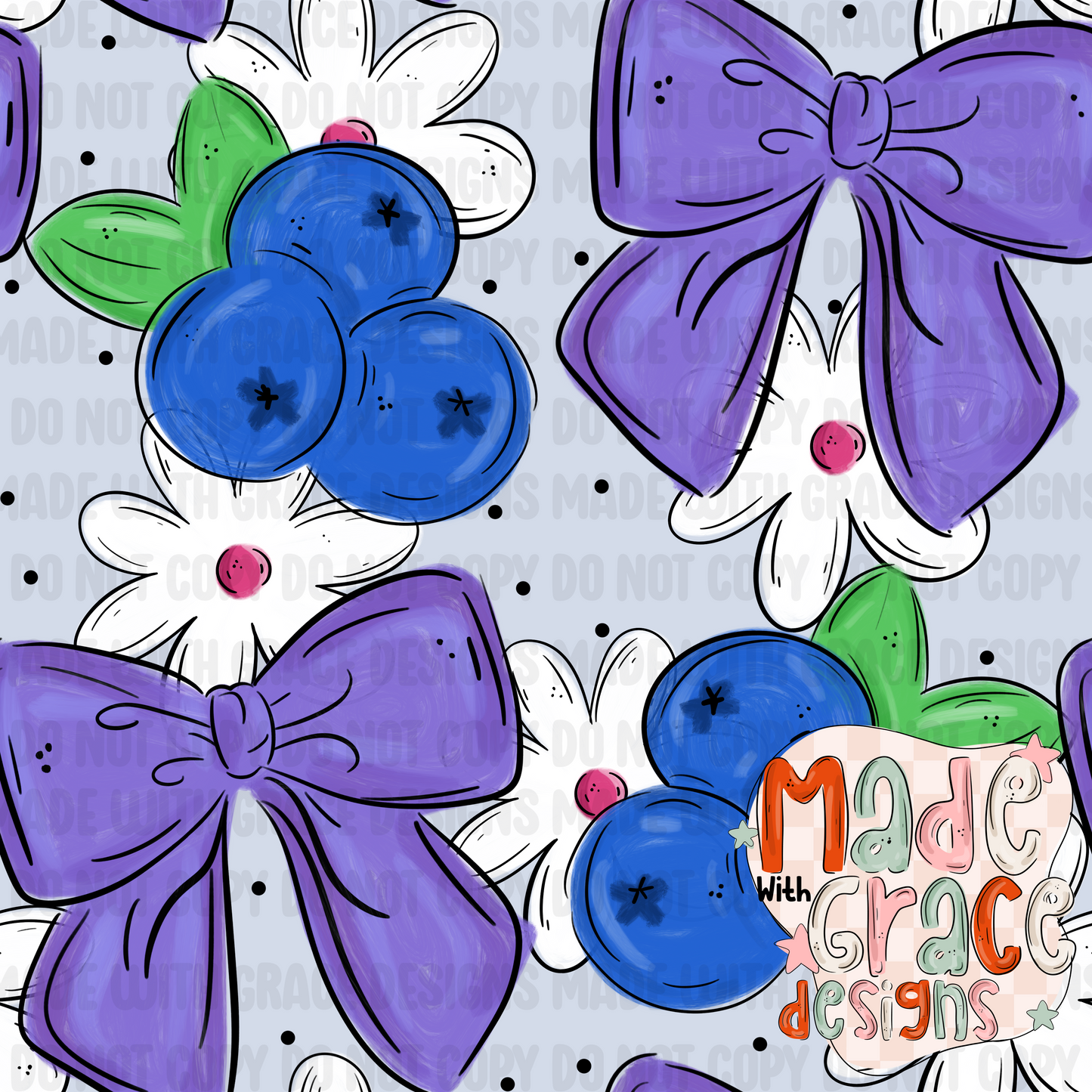 Blueberries Seamless File