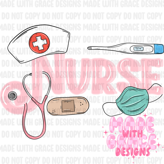 Nurse Seamless/PNG