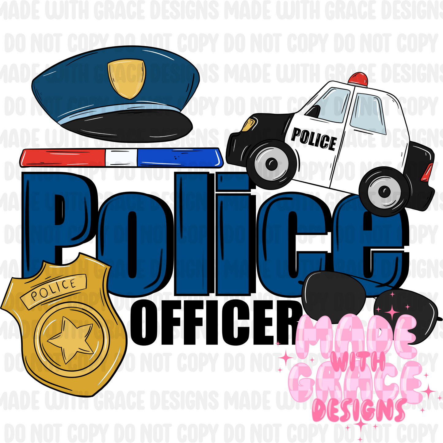 Police Seamless/PNG