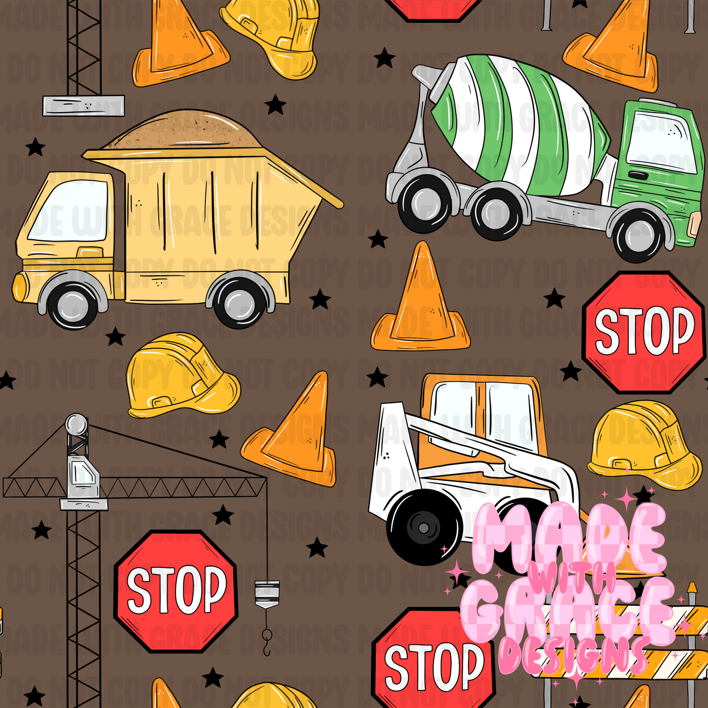 Construction Seamless/PNG