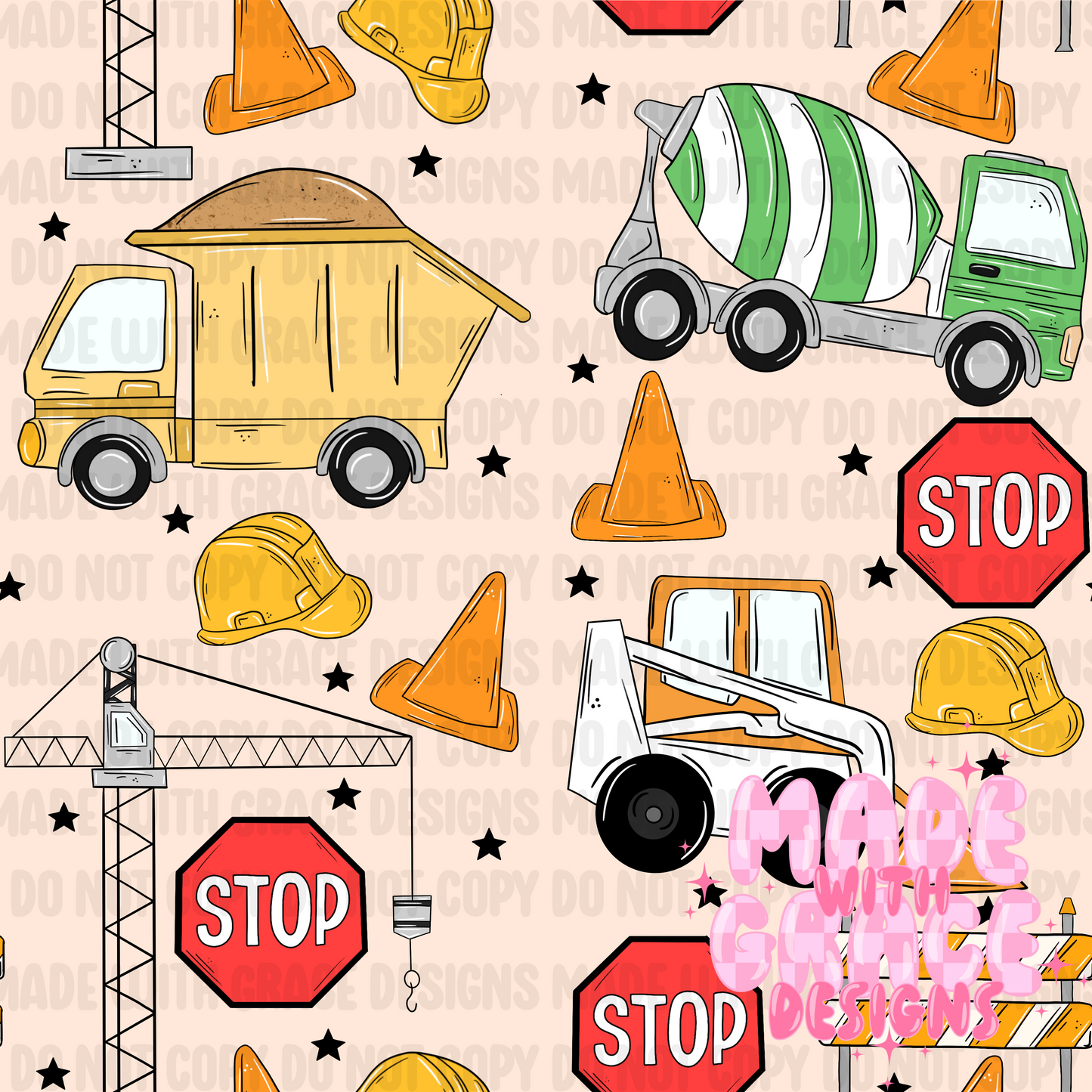 Construction Seamless/PNG