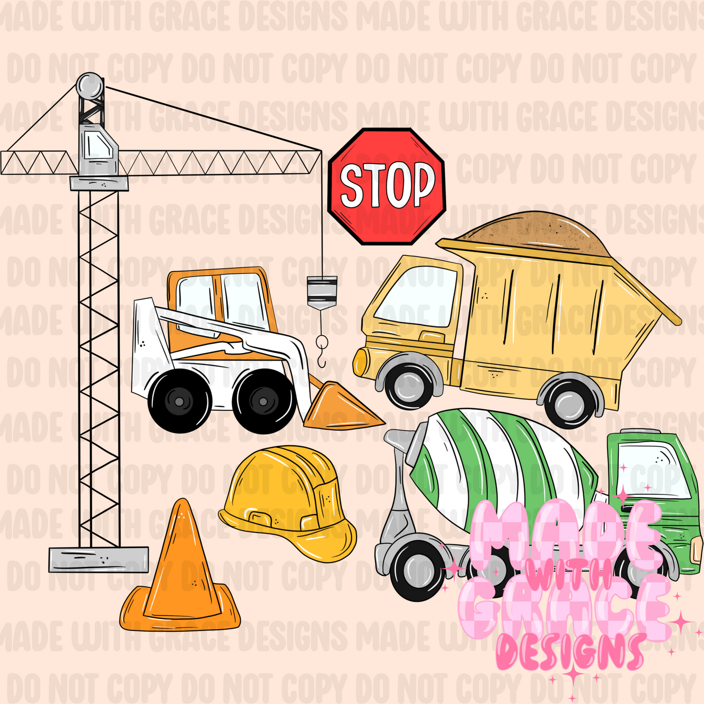 Construction Seamless/PNG
