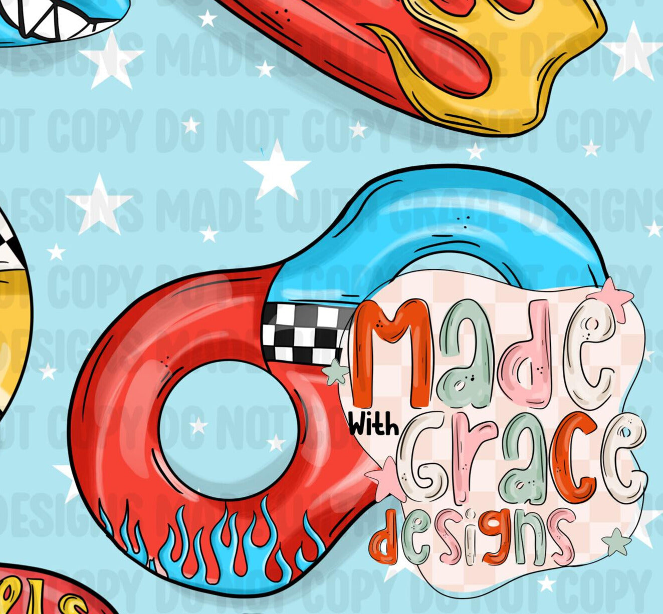 Racing Floaties Seamless File
