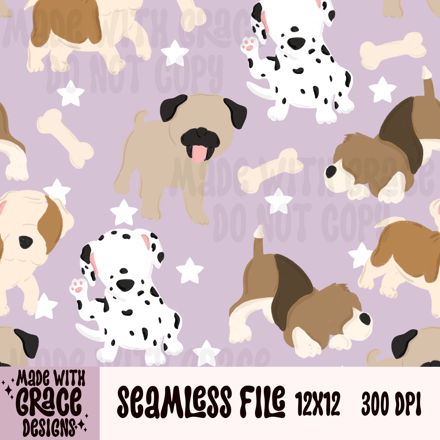 Playful Pups Seamless File