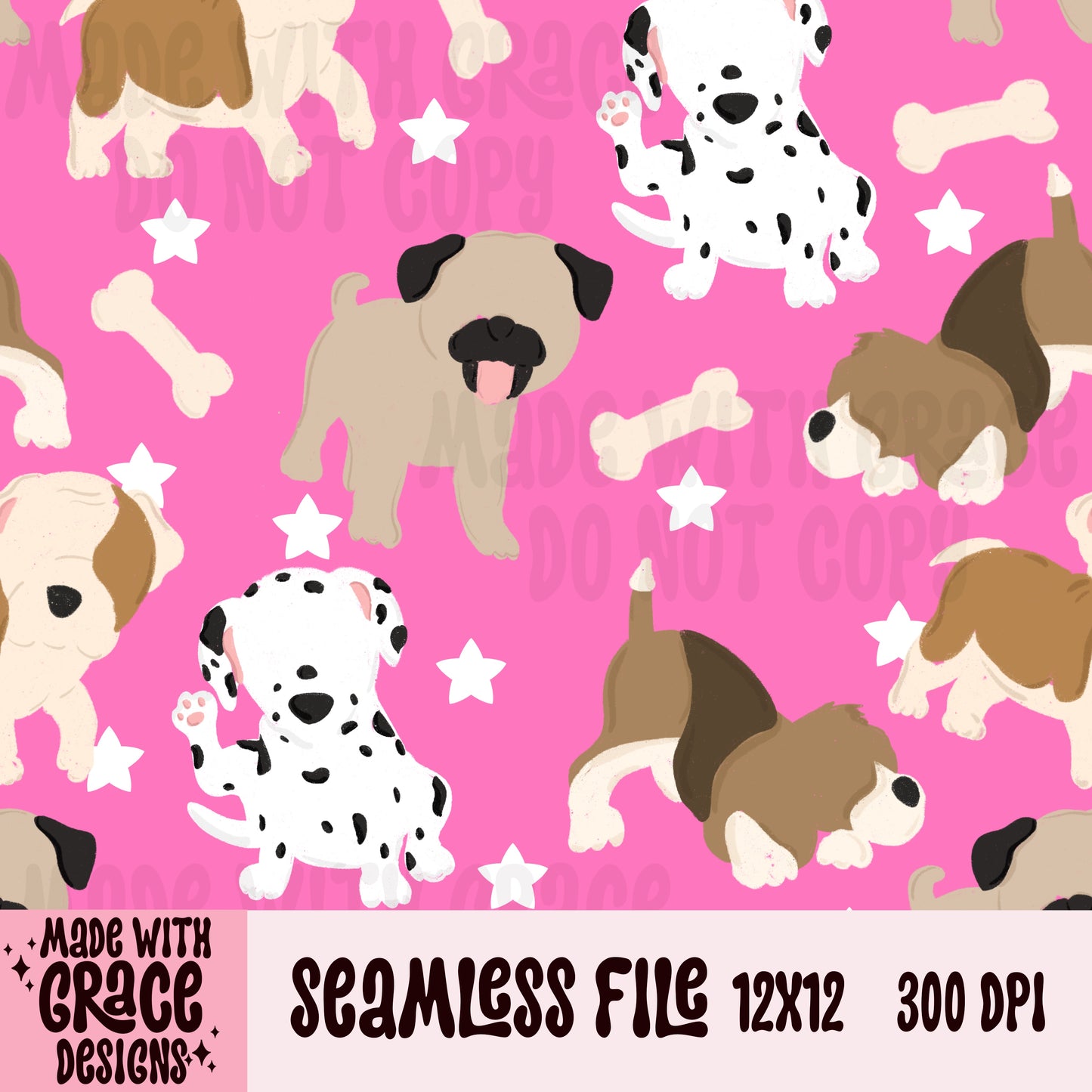 Playful Pups Seamless File