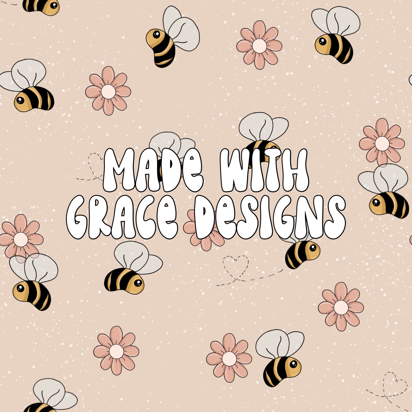 Bees and Flowers Seamless File
