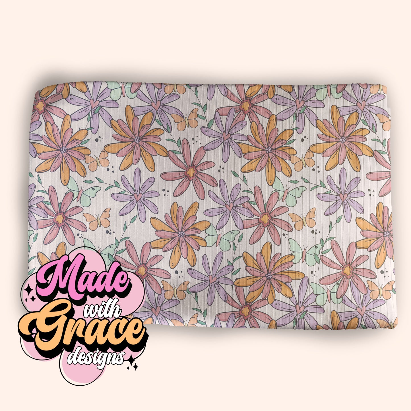 Flowers and Butterflies Seamless