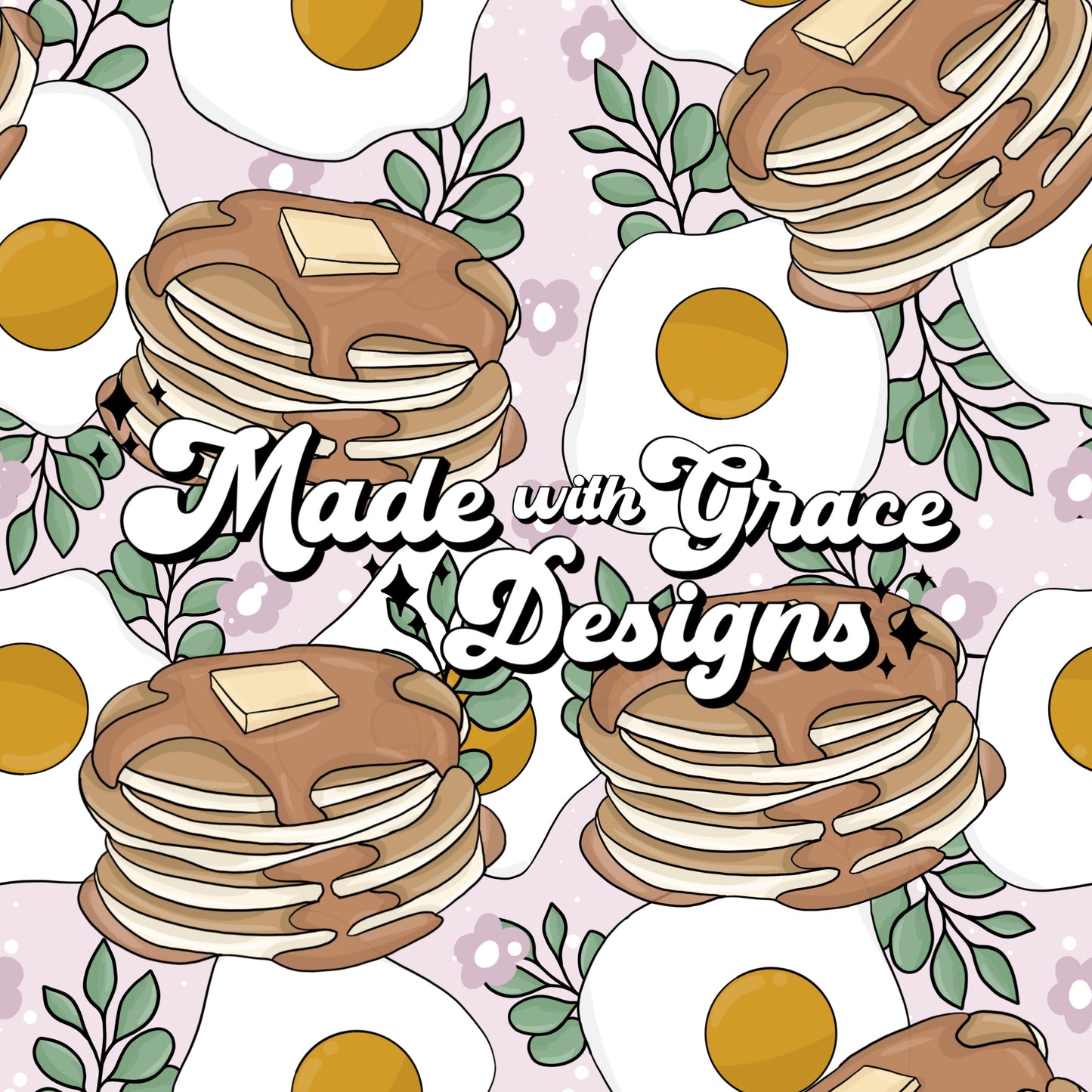 Pancakes and Eggs Seamless File