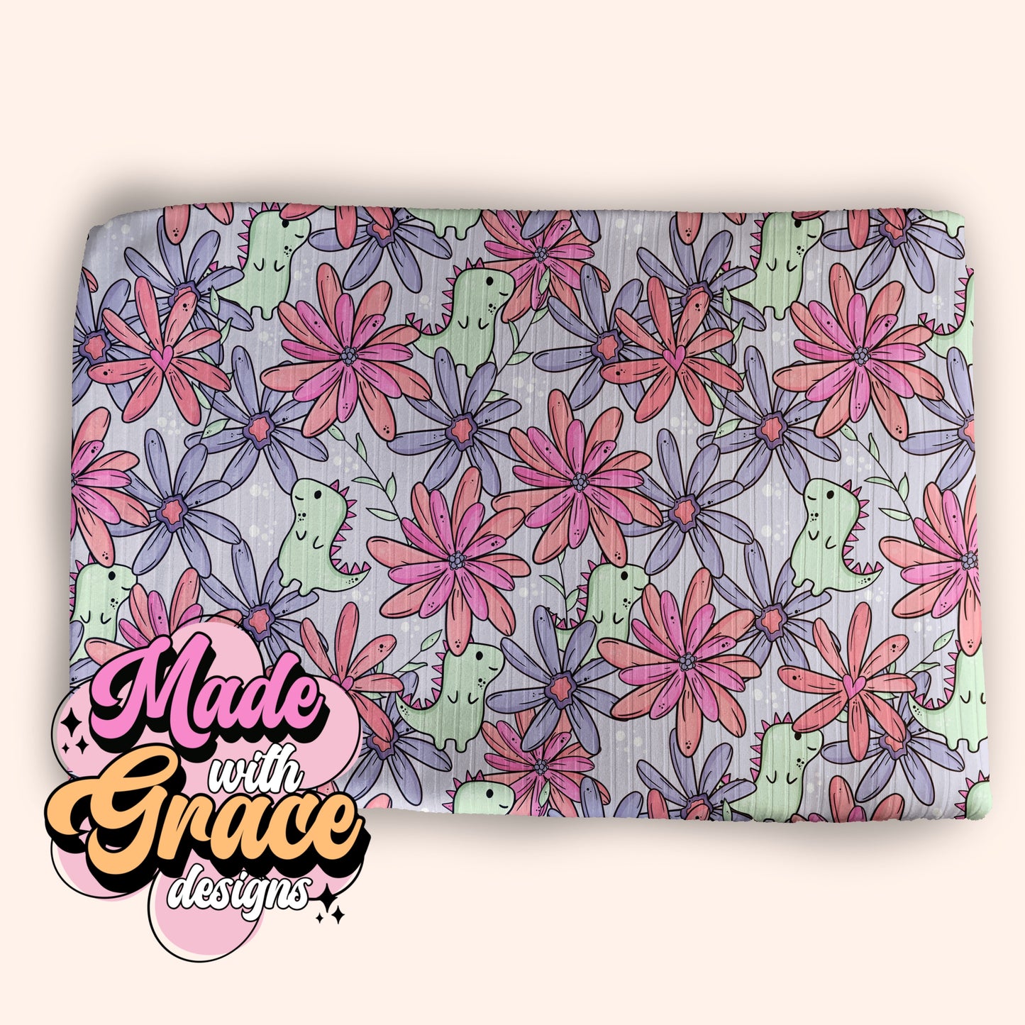 Floral Dinos Seamless File