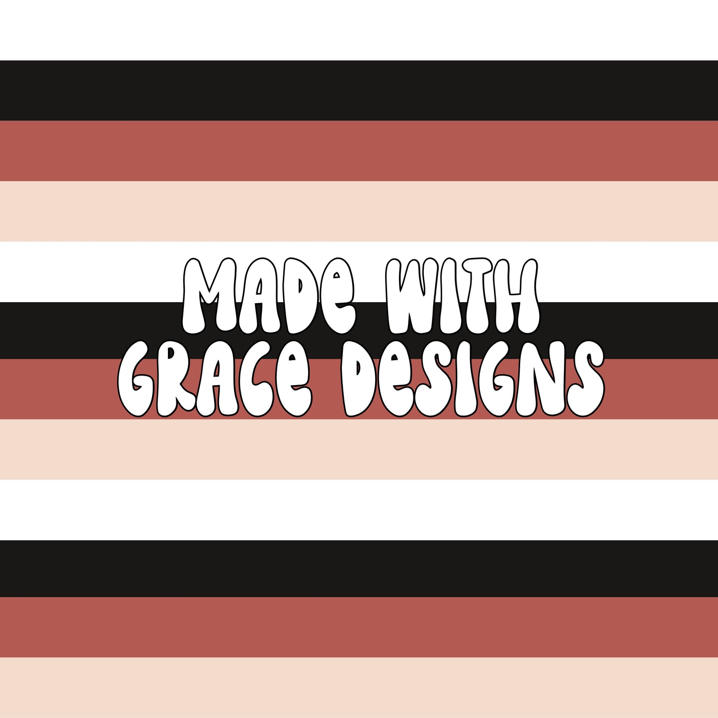 Stripes (red, beige, black)