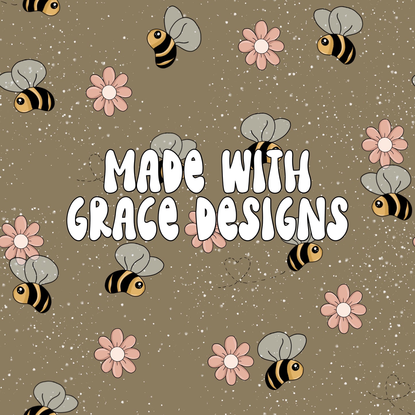 Bees and Flowers Seamless File