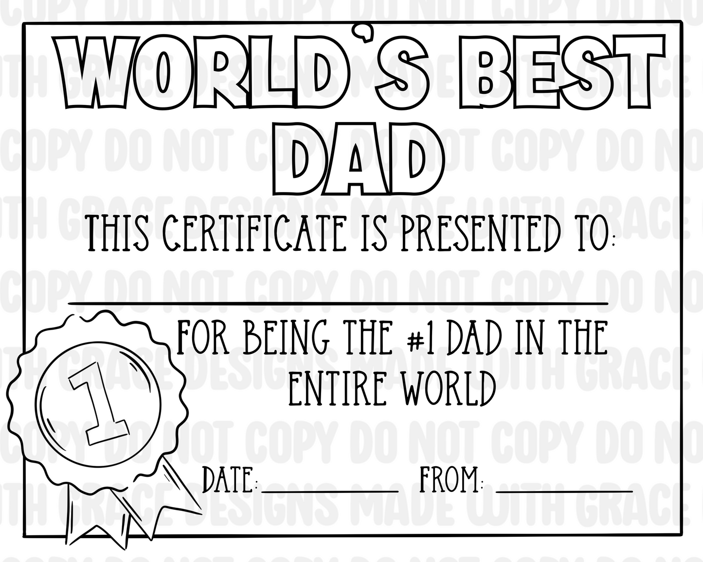 Fill out your own DIGITAL dad sheets
