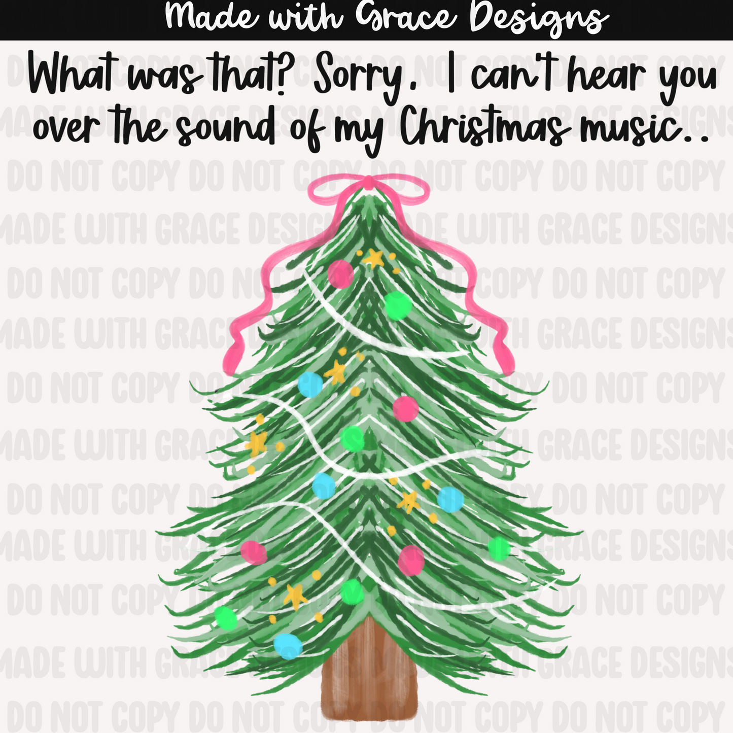 Christmas Music Seamless and PNG options