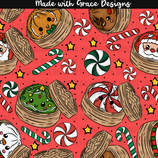 Squishy Christmas Seamless + PNG options