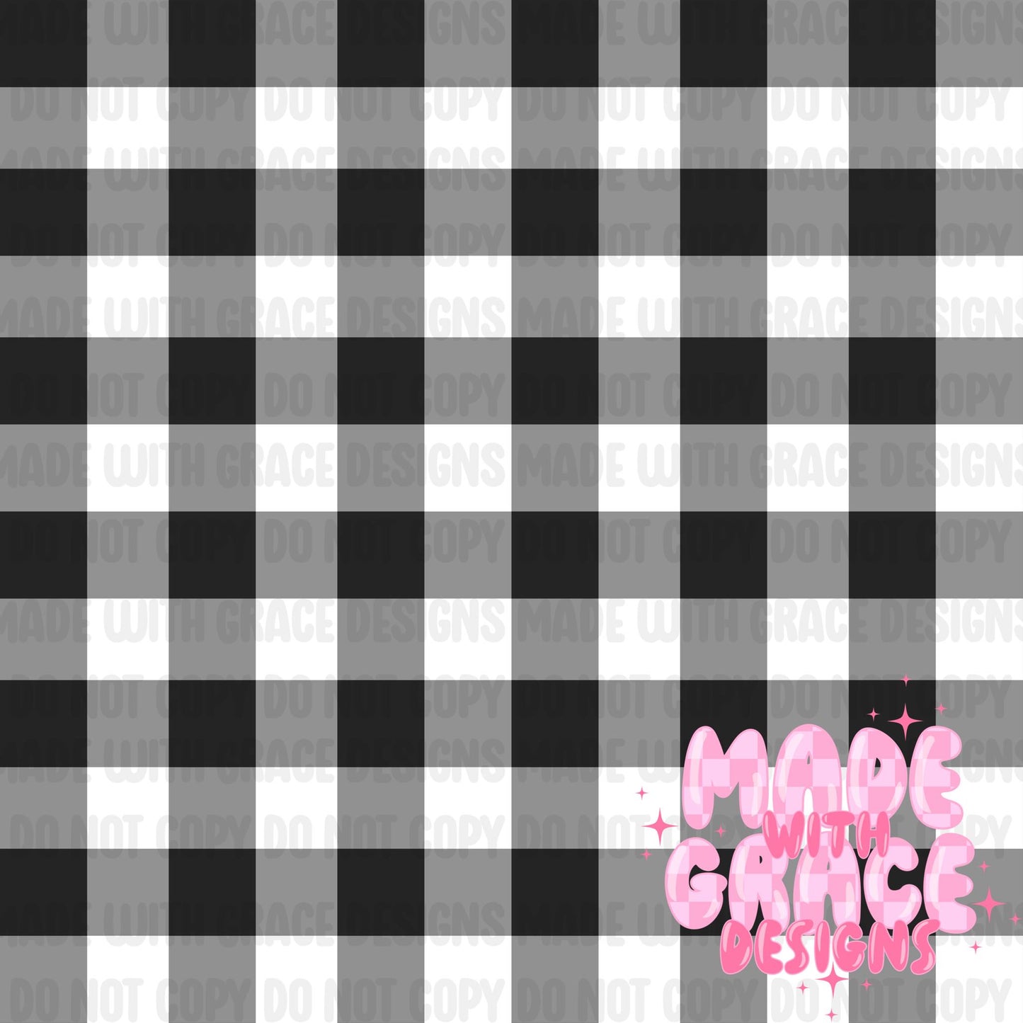 Black and White Plaid Seamless Coordinate File