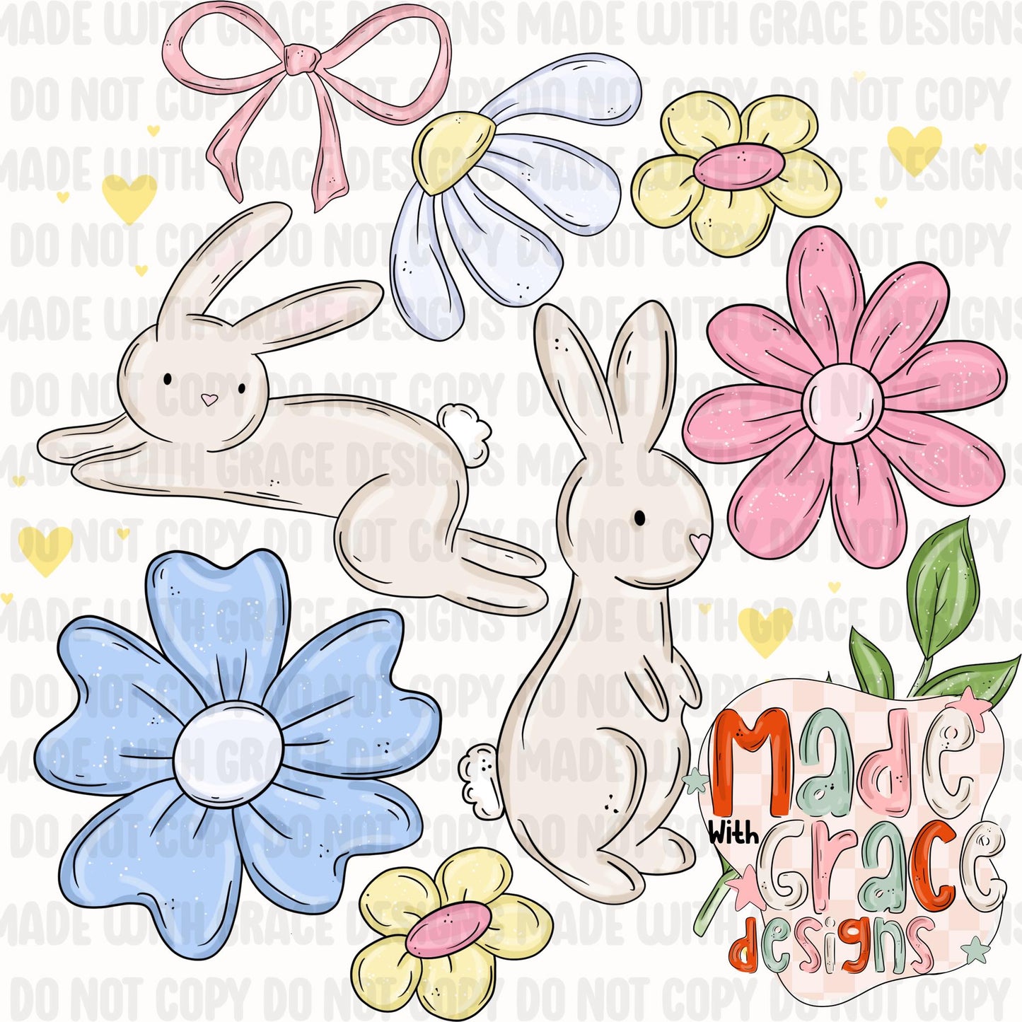 Pastel Bunnies PNG