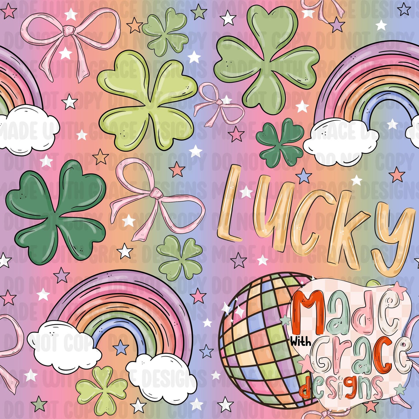 Luck and Bows Seamless File