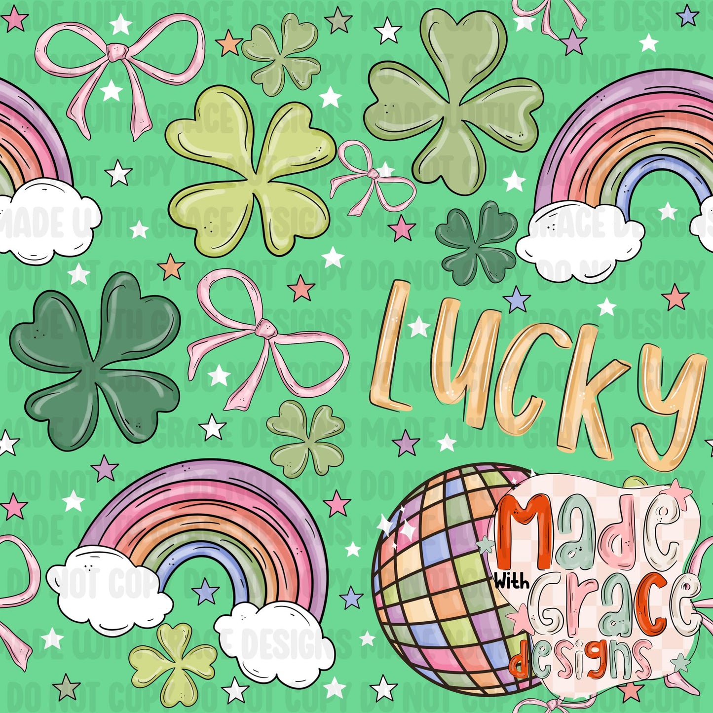 Luck and Bows Seamless File