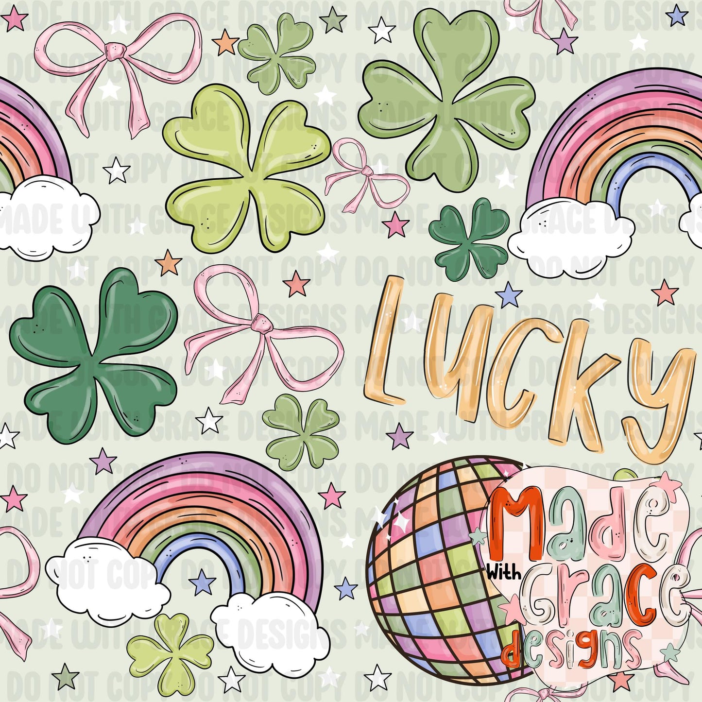 Luck and Bows Seamless File