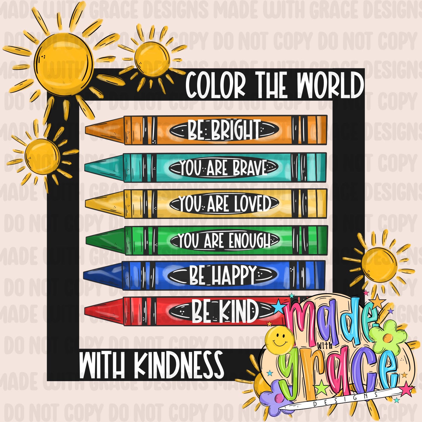 Back to School Affirmations Boy- PNG